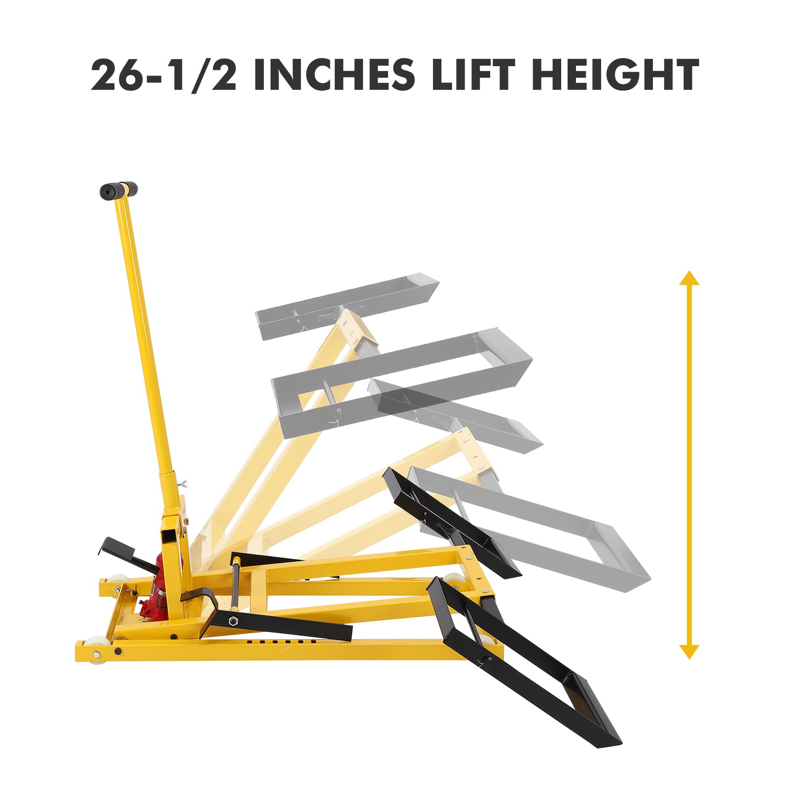 Amazon.com : Iron Lawn Mower Lift with Hydraulic Jack - 26-1/2 in